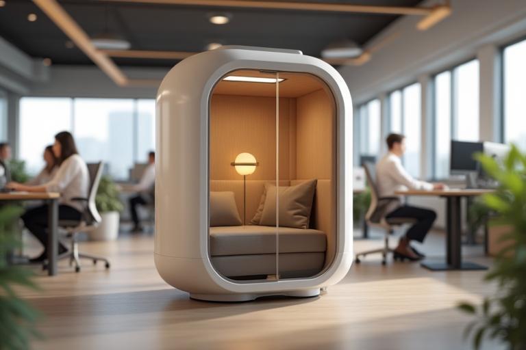 QuietSpace pod installed in a modern office