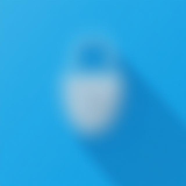 Security shield icon on padlock